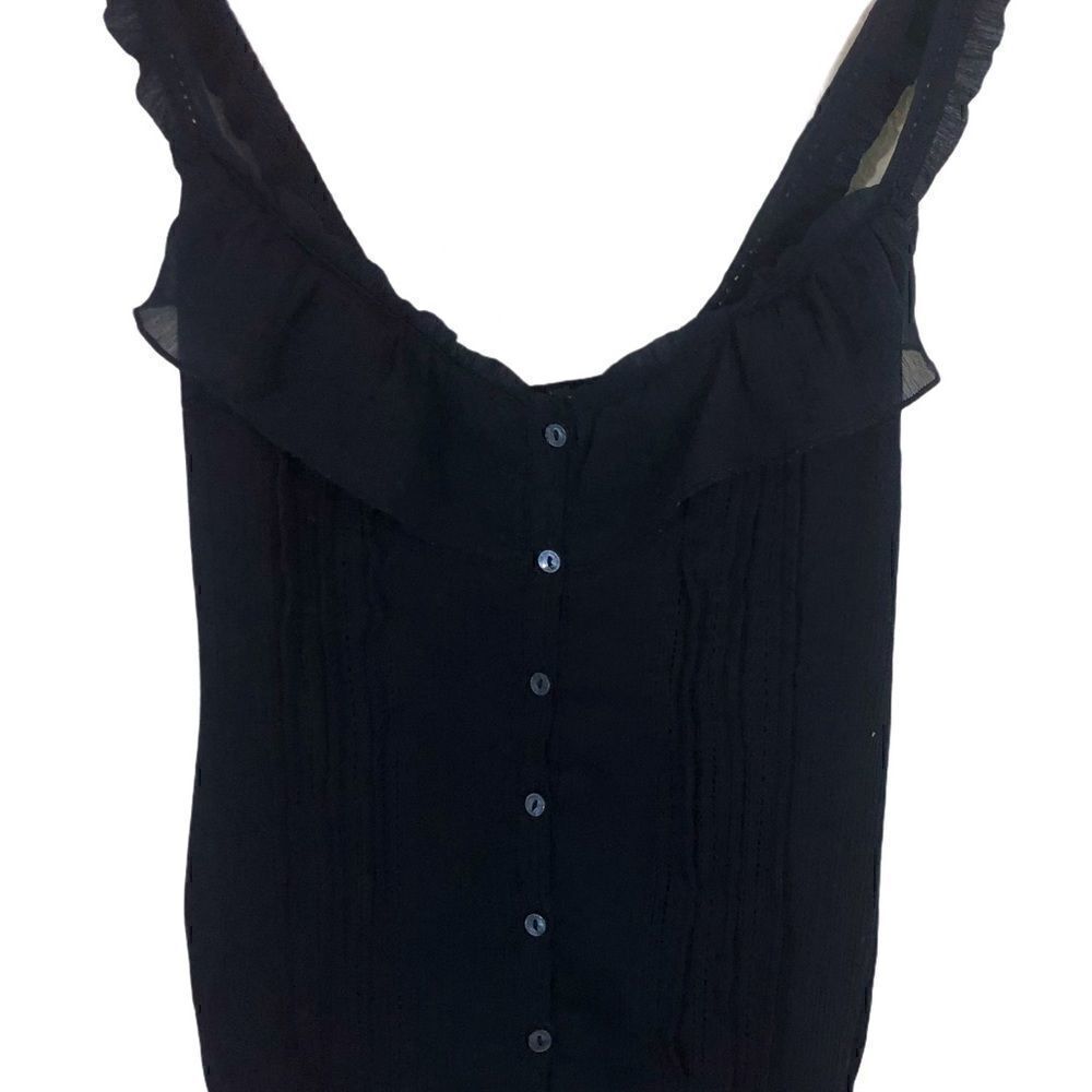 Abercrombie and Fitch XS Navy Ruffled Tank